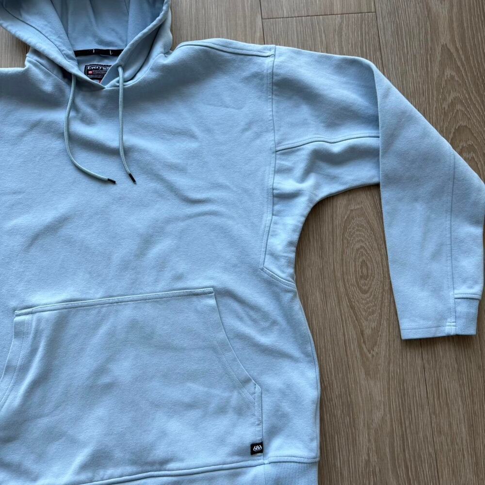 686 everywhere collection blue hoodie